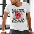 Read Your Heart Out Teacher Valentines Book Lover Men's V-Neck T-Shirt