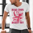 Read Your Heart Out Valentines Day Book Lover Bookish Teach Men's V-Neck T-Shirt