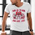 Read Your Heart Out Valentines Day Teachers Book Lovers Men's V-Neck T-Shirt