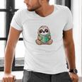 I Read Past My Bedtime Reading Sloth Book Lover Men's V-Neck T-Shirt I Read Past My Bedtime Reading Sloth Book Lover Men's V-Neck T-Shirt