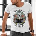 Reader Skeleton Read Books Be Kind Stay Weird Men's V-Neck T-Shirt Reader Skeleton Read Books Be Kind Stay Weird Men's V-Neck T-Shirt