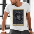 The Reader Tarot Card Mystic Dragon Book Magic Men's V-Neck T-Shirt The Reader Tarot Card Mystic Dragon Book Magic Men's V-Neck T-Shirt