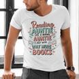 Reading Auntie Book Lover For Bookworm Aunt Men's V-Neck T-Shirt Reading Auntie Book Lover For Bookworm Aunt Men's V-Neck T-Shirt
