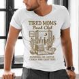 Reading Book Lover Bookish Motherhood Tired Moms Book Club Men's V-Neck T-Shirt Reading Book Lover Bookish Motherhood Tired Moms Book Club Men's V-Neck T-Shirt
