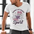 Reading Is My Favorite Sport Saying Cat And Book Lover Men's V-Neck T-Shirt Reading Is My Favorite Sport Saying Cat And Book Lover Men's V-Neck T-Shirt