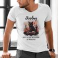 Reading Because Murder Is Wrong Books And Cats Book Lovers Men's V-Neck T-Shirt Reading Because Murder Is Wrong Books And Cats Book Lovers Men's V-Neck T-Shirt