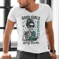 Romance Reader Good Girls Read Spicy Books Halloween Costume Men's V-Neck T-Shirt