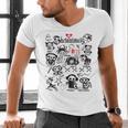 Skelanimals I Bite Vintage Retro Dead Pet Textbook Collage Men's V-Neck T-Shirt