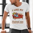 Smutty Book Lover I Like My Fictional Men Spicy Book Men's V-Neck T-Shirt