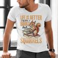 Squirrel Animal Life Is Better With Books And a Men's V-Neck T-Shirt Squirrel Animal Life Is Better With Books And a Men's V-Neck T-Shirt