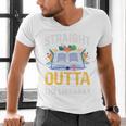 Straight Outta The Library Book Lover Men Women Premium Tri-Blend Men's V-Neck T-Shirt