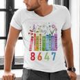 Subtle Floral Foxglove Daisy Tulip Book Lover Men's V-Neck T-Shirt Subtle Floral Foxglove Daisy Tulip Book Lover Men's V-Neck T-Shirt