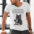At Times I Think To Myself Drop The Book And Get Stuff Done Men's V-Neck T-Shirt At Times I Think To Myself Drop The Book And Get Stuff Done Men's V-Neck T-Shirt