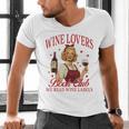 Valentine’s Day Wine Lovers Book Club We Read Wine Labels Men's V-Neck T-Shirt Valentine’s Day Wine Lovers Book Club We Read Wine Labels Men's V-Neck T-Shirt