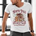 Vintage Retro North Pole Book Club Hot Cocoa Men's V-Neck T-Shirt Vintage Retro North Pole Book Club Hot Cocoa Men's V-Neck T-Shirt