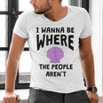 I Wanna Be Where The People Aren't Introvert Men's V-Neck T-Shirt I Wanna Be Where The People Aren't Introvert Men's V-Neck T-Shirt