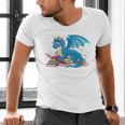 In A World Full Of Bookworms Be A Book Dragon Men's V-Neck T-Shirt