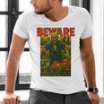 Zombie Tee Horror Movie Poster Vintage Comic Book Graphic Premium Men's V-Neck T-Shirt