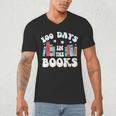 100 Days In The Books School Reading Celebration Men's V-Neck T-Shirt 100 Days In The Books School Reading Celebration Men's V-Neck T-Shirt