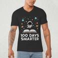 100 Days Smarter Astronaut Book 100th Day Girls Kids Women Men's V-Neck T-Shirt 100 Days Smarter Astronaut Book 100th Day Girls Kids Women Men's V-Neck T-Shirt