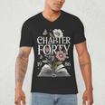 1986 Chapter Forty 40th Birthday Wildflower Book 40 Year Old Men's V-Neck T-Shirt 1986 Chapter Forty 40th Birthday Wildflower Book 40 Year Old Men's V-Neck T-Shirt