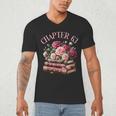 63rd Birthday Chapter 63 Birthday Shirt Women Book Lover Men's V-Neck T-Shirt