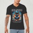 Abibliophobia Cat Reading Bookworm Reader Nerd For Men Women Girls Kids Men's V-Neck T-Shirt Abibliophobia Cat Reading Bookworm Reader Nerd For Men Women Girls Kids Men's V-Neck T-Shirt