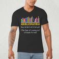Abibliophobia Fear Of Running Out Of Books Read Book Men's V-Neck T-Shirt