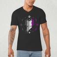 Ace Pride Book With Stars Moons And Magic Hand Men's V-Neck T-Shirt Ace Pride Book With Stars Moons And Magic Hand Men's V-Neck T-Shirt