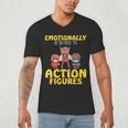 Action Figure Collector Comic Books Men's V-Neck T-Shirt Action Figure Collector Comic Books Men's V-Neck T-Shirt