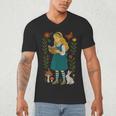 Alice In Wonderland Book Lover Lewis Carroll Rabbit Men's V-Neck T-Shirt