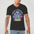 Alien Reader Reading Teacher Librarian Book Lover Men's V-Neck T-Shirt