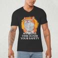 My Alone Time Is For Your Safety Coffee Lover Introvert Men's V-Neck T-Shirt