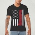 America Flag Read Book Reading Librarian Men Women Kids Men's V-Neck T-Shirt