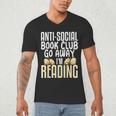 Anti Social Book Club Go Away I'm Reading Men's V-Neck T-Shirt Anti Social Book Club Go Away I'm Reading Men's V-Neck T-Shirt