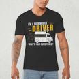 Awesome Bookmobile Driver What's Your Superpower Book Wagon Men's V-Neck T-Shirt Awesome Bookmobile Driver What's Your Superpower Book Wagon Men's V-Neck T-Shirt