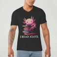Axolotl Book Lover Librarian Reading Library Readers Men's V-Neck T-Shirt Axolotl Book Lover Librarian Reading Library Readers Men's V-Neck T-Shirt
