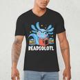 Axolotl Read Book Kawaii Reading Books For Men Women Men's V-Neck T-Shirt