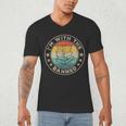 Im With The Banned Book Readers Retro Librarians Teachers Men's V-Neck T-Shirt