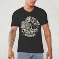 Banned Book Reading Bookish You Had Me At Trigger Warning Men's V-Neck T-Shirt