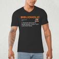 Biblioholic Definition Reading Nerd Book Lovers Geek Men's V-Neck T-Shirt Biblioholic Definition Reading Nerd Book Lovers Geek Men's V-Neck T-Shirt