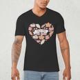 Big Book And Fall Heart Men's V-Neck T-Shirt