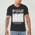 Birthday It's My 40th Birthday Guest Book Birthday Party Men's V-Neck T-Shirt Birthday It's My 40th Birthday Guest Book Birthday Party Men's V-Neck T-Shirt