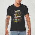 Book Abstract Art Drawing Painting Graphic Book Men's V-Neck T-Shirt