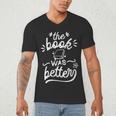 The Book Was Better Reader Teacher Librarian Reading Lovers Men's V-Neck T-Shirt The Book Was Better Reader Teacher Librarian Reading Lovers Men's V-Neck T-Shirt
