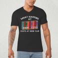 Book Club Read Reading Librarian Men Women Kids Men's V-Neck T-Shirt