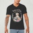 Book And Dog Lover Reading Humor Librarian Men's V-Neck T-Shirt Book And Dog Lover Reading Humor Librarian Men's V-Neck T-Shirt