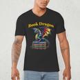 Book Dragon Mark Minson's Books Men's V-Neck T-Shirt