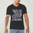 Be a Book Dragon Reading Men's V-Neck T-Shirt