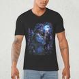 Book Fantasy Art Beautiful Elf Princess Fairy Men's V-Neck T-Shirt Book Fantasy Art Beautiful Elf Princess Fairy Men's V-Neck T-Shirt